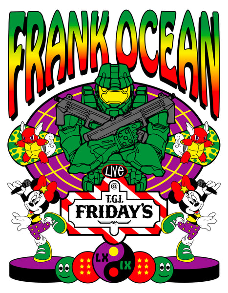 Frank Ocean @ TGI Friday's Poster Print