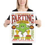 World Farting Championship Poster Print