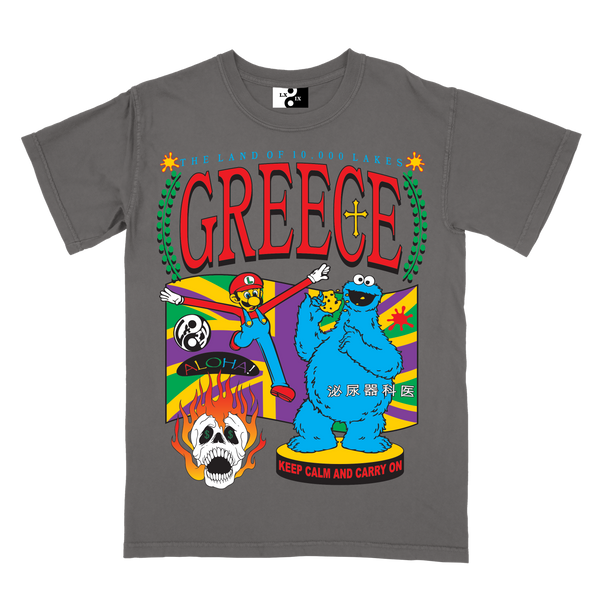 greece tourist tee - pepper [preorder: eta early oct]
