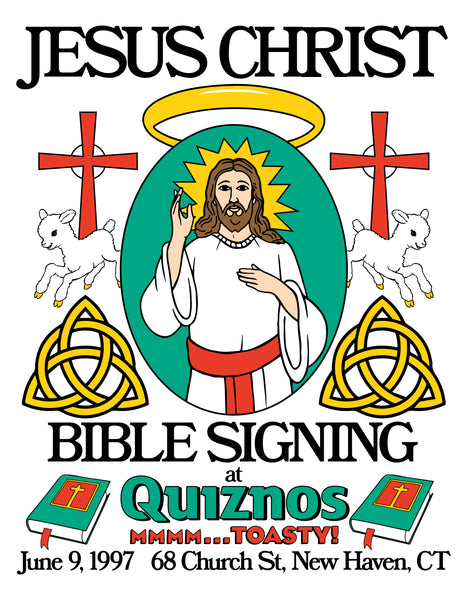 Jesus @ Quizno's Poster Print