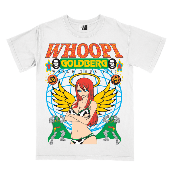 whoopi! tee - white [preorder: eta early oct]
