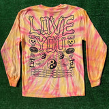 LOVE YOU LS TEE - R.O.Y. SWIRL Medium