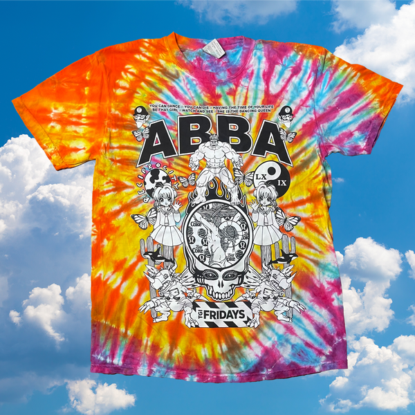 ABBA tie dye tee - large