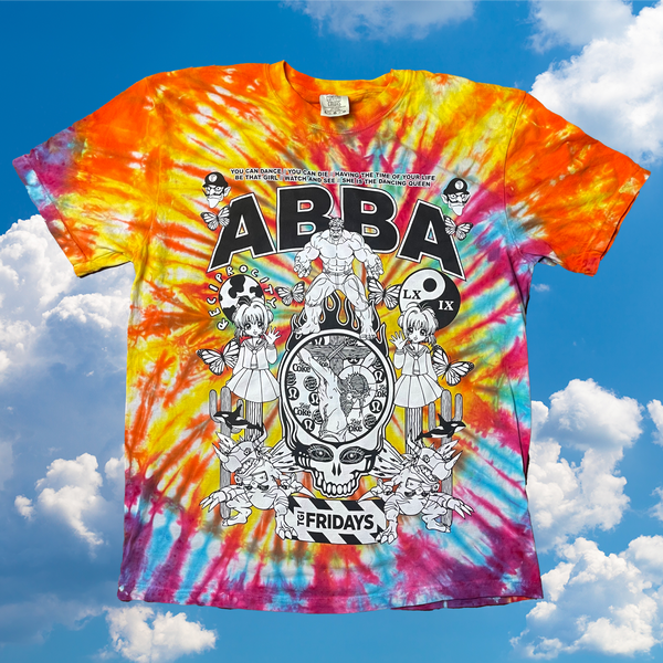 ABBA tie dye tee - large