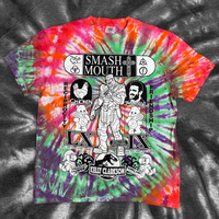 Thanos/Smash Mouth tie dye tee - large