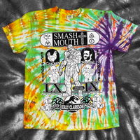 Thanos/Smash Mouth tie dye tee - large