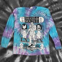 Thanos/Smash Mouth tie dye long sleeve tee - medium